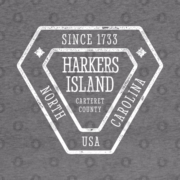 Harkers Island, NC Summertime Vacationing Sign by Contentarama